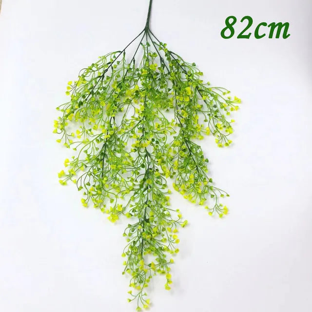 1/2Piece Artificial Vine Home Decor Artificial Ivy Leaf Garland Plants Vine Fake Foliage Flowers Creeper Green Ivy Wreath