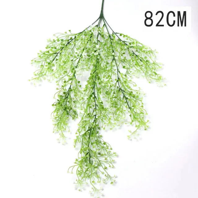 1/2Piece Artificial Vine Home Decor Artificial Ivy Leaf Garland Plants Vine Fake Foliage Flowers Creeper Green Ivy Wreath