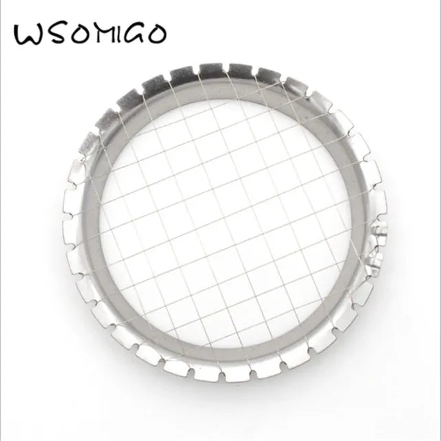 WSOMIGO 1pcs Kitchen Accessories Cutter Cut Egg Equipment Grid Vegetable Salad Egg Cuter Kitchen Gadget Kitchenware - C