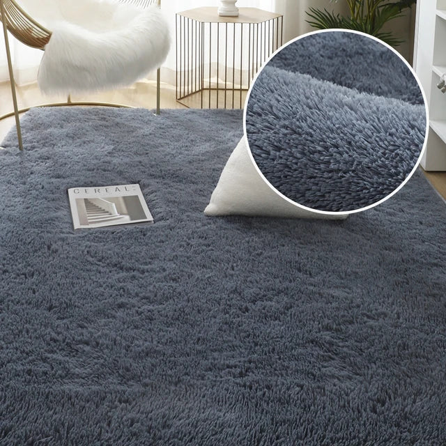 Soft Shaggy Carpet Living Room Fluffy Children Rugs Large Beige Plush Area Rug for Bedroom Kids Room Nursery Modern Home Decor