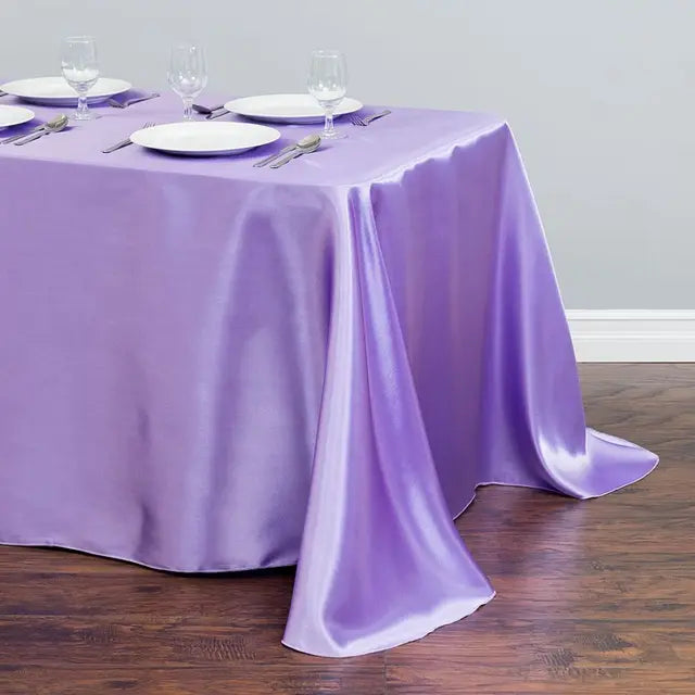 1pcs White Wedding Tablecloth Table Cover Rectangle for Christmas New Year Party Home Textile 228x339cm Stain Fabric