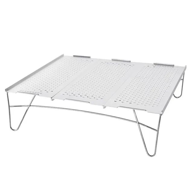 Blackdeer Outdoor Table Foldable Portable Aluminum Alloy Ultralight Camping Barbecue MINI Table Camping Furniture Silver