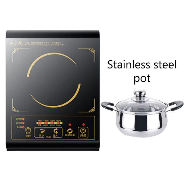 DMWD induction cooker multifunvtion electric stove furnace hot pot oven cooktop multicooker hot pot cooking noodle heating plate